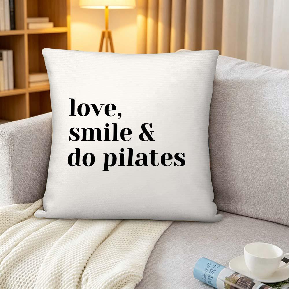 Love Smile Do Pilates Pillowca - Pilates Yoga Quotes recension och pris