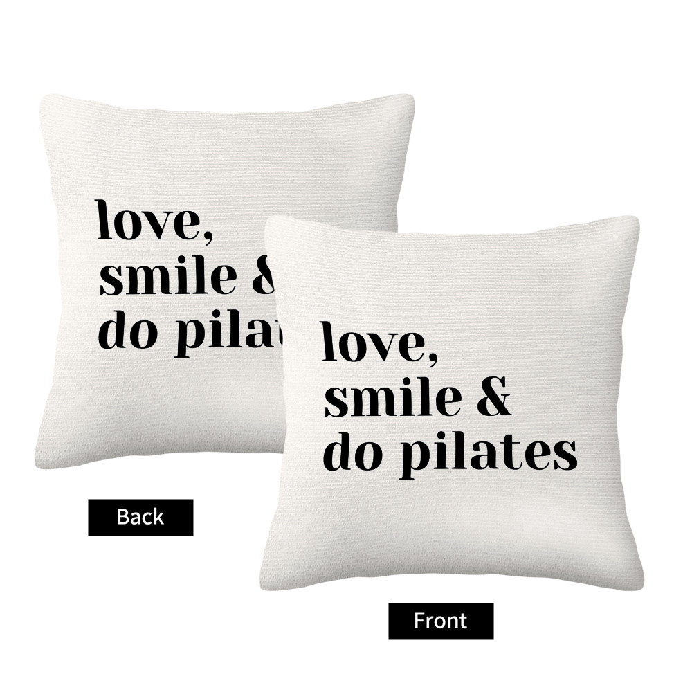 Love Smile Do Pilates Pillowca - Pilates Yoga Quotes recension och pris