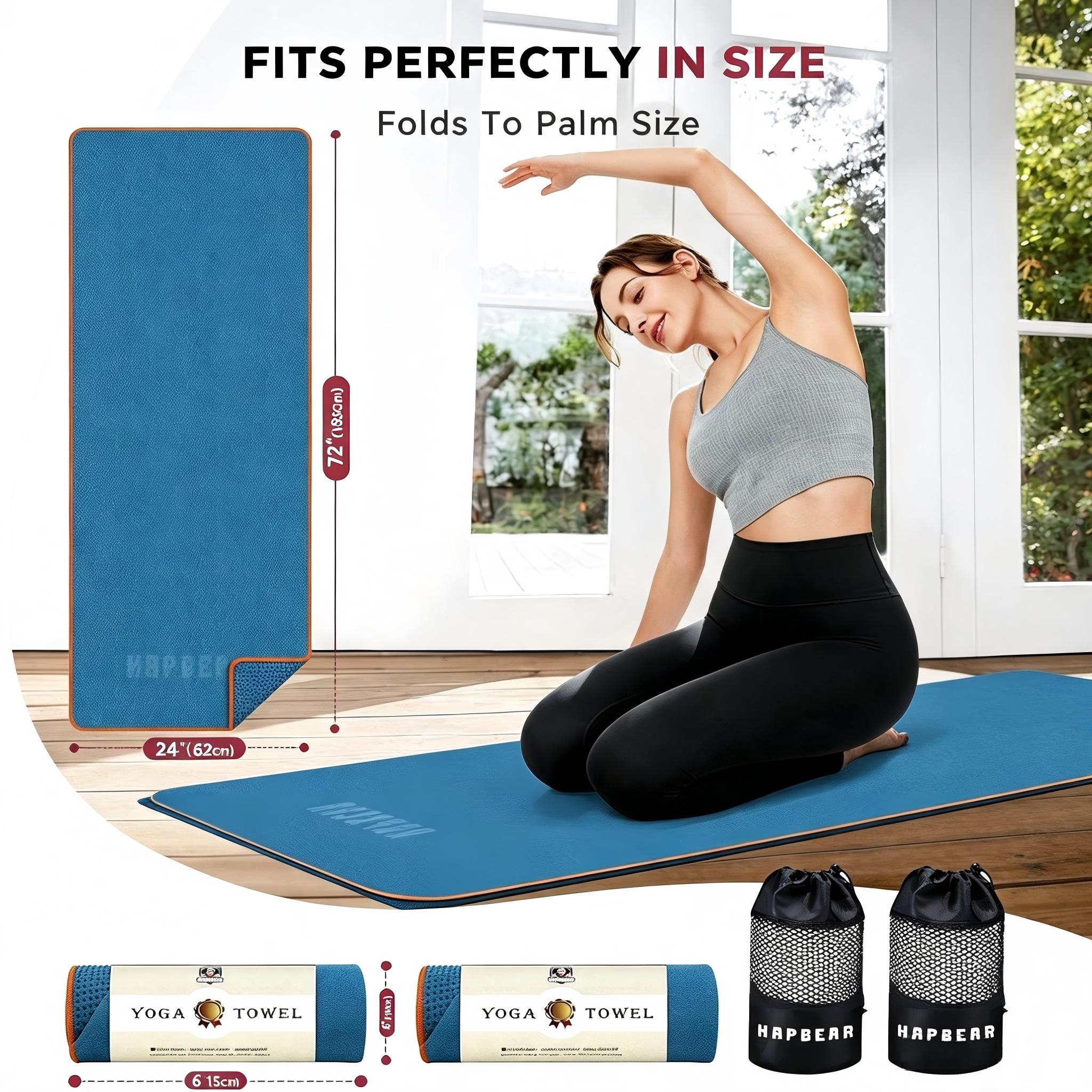 HAPBEAR Non Slip Yoga Mat Towe - Pilates X Yoga recension och pris