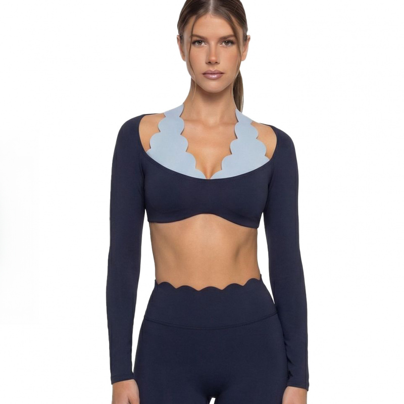 Fake Two-piece Color-blocked Y - Pilates Yoga Fit recension och pris