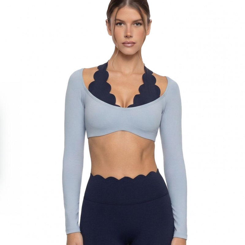 Fake Two-piece Color-blocked Y - Pilates Yoga Fit recension och pris