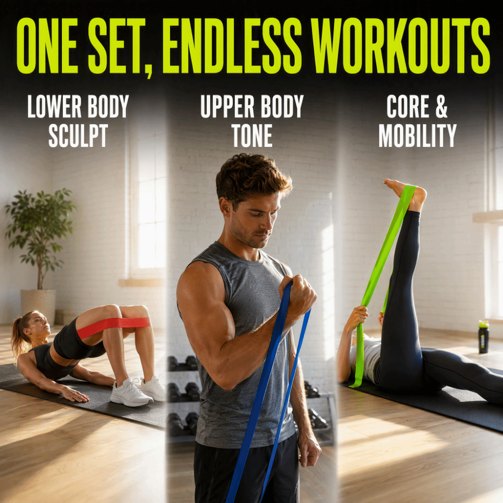 5pcs 30 x 5cm Resistance Loop  - Pilates X Yoga recension och pris