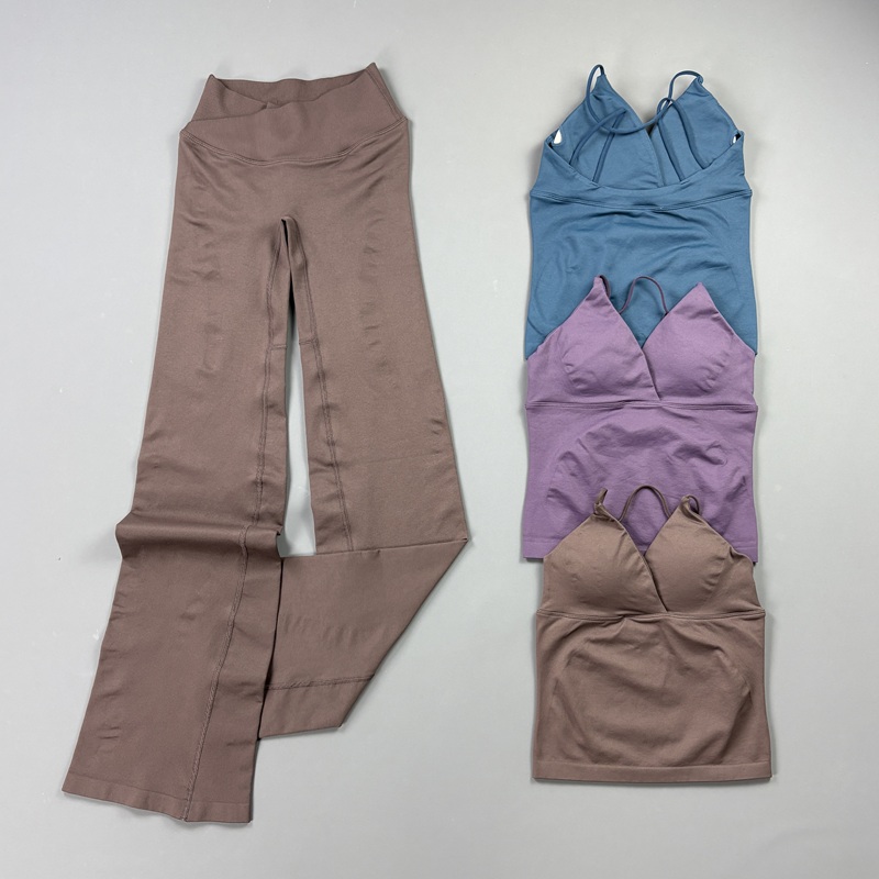 2Pcs Women Seamless Yoga Worko - Pilates Yoga Fit recension och pris