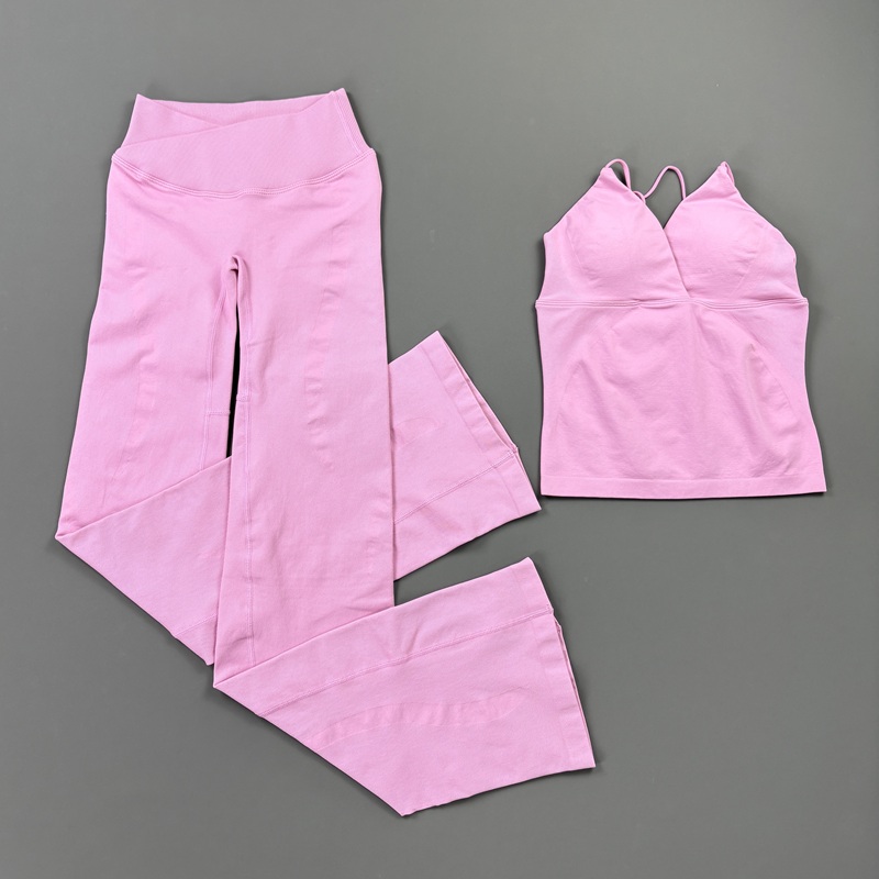 2Pcs Women Seamless Yoga Worko - Pilates Yoga Fit recension och pris