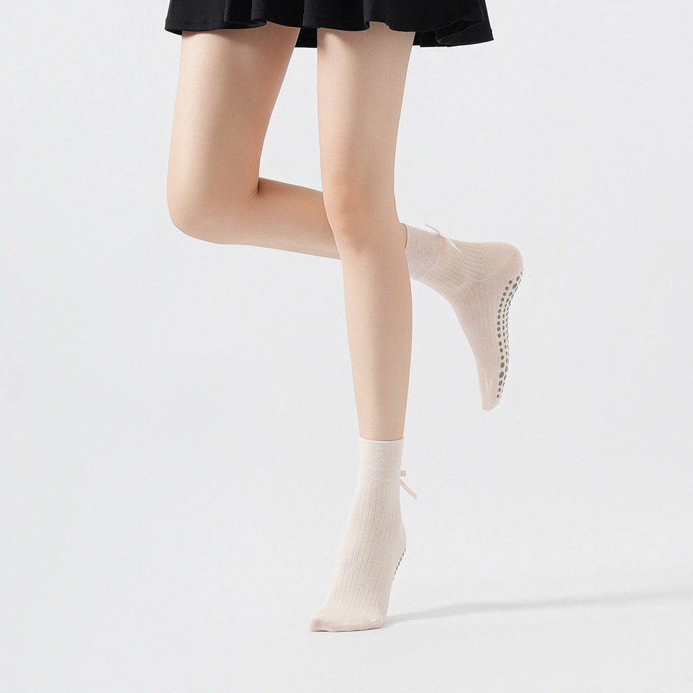Cute Bowknot Yoga Socks Girls  - Pilates & Yoga Wohlfühlen Forchheim recension och pris