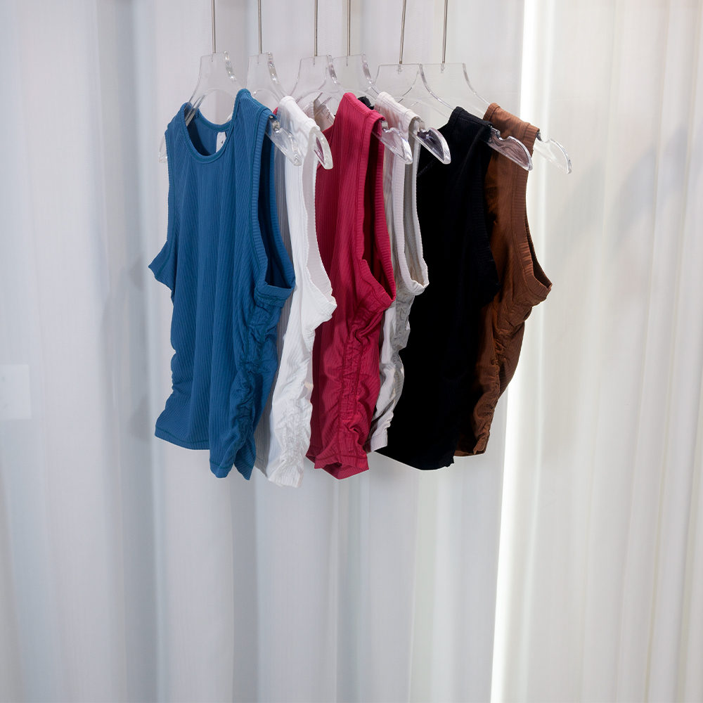 Summer Yoga Wear Ribbed Tank T - Pilates Yoga Fit recension och pris