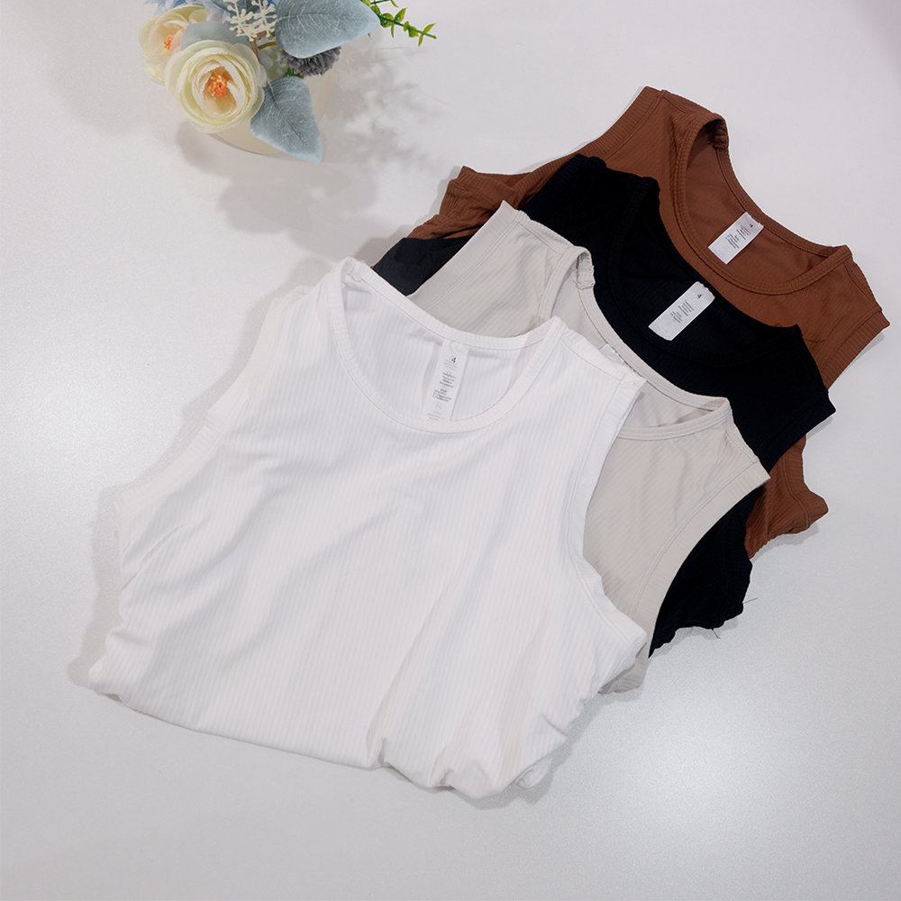 Summer Yoga Wear Ribbed Tank T - Pilates Yoga Fit recension och pris